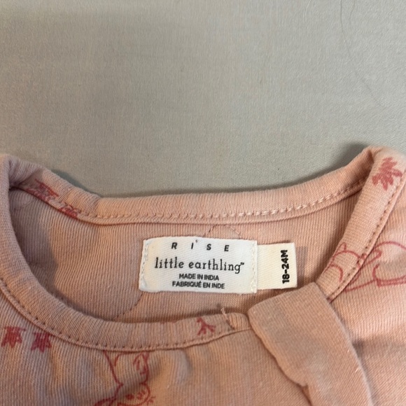 Little Earth Pink Sleep Sacks with Delicate Print - Picture 2 of 4